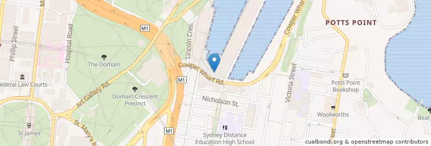 Mapa de ubicacion de AKIs en Australie, Nouvelle Galles Du Sud, Council Of The City Of Sydney, Sydney.