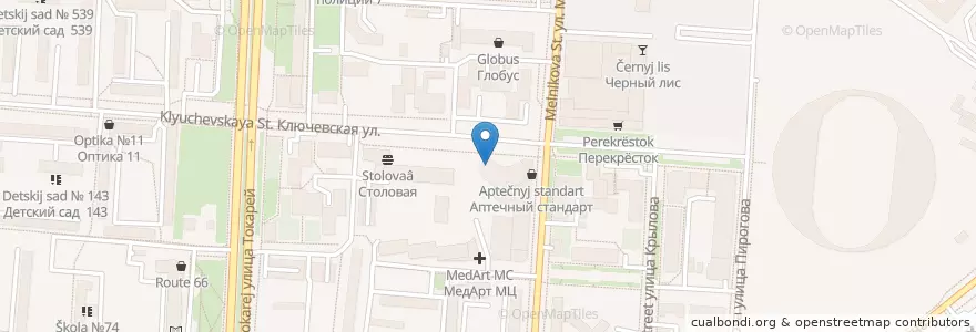 Mapa de ubicacion de Семейная клиника en Russie, District Fédéral De L'Oural, Oblast De Sverdlovsk, Городской Округ Екатеринбург.