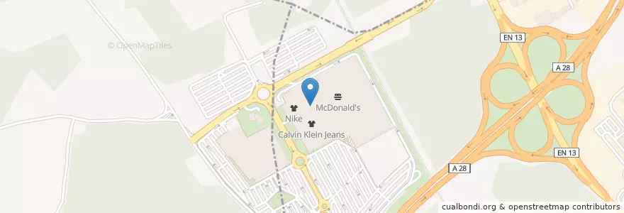 Mapa de ubicacion de McDonald's en Portugal, Norte, Área Metropolitana Do Porto, Porto, Vila Do Conde, Modivas.