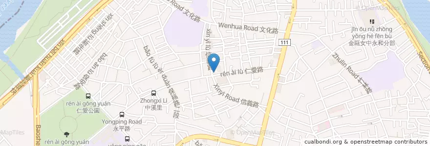 Mapa de ubicacion de 3/2 鹹酥雞 en تایوان, 新北市, 永和區.