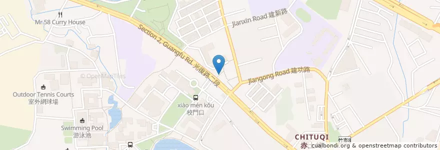 Mapa de ubicacion de 安姆士 en تايوان, مقاطعة تايوان, سين شو, 東區.