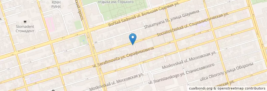 Mapa de ubicacion de Отделение связи №344007 en Russland, Föderationskreis Südrussland, Oblast Rostow, Городской Округ Ростов-На-Дону.