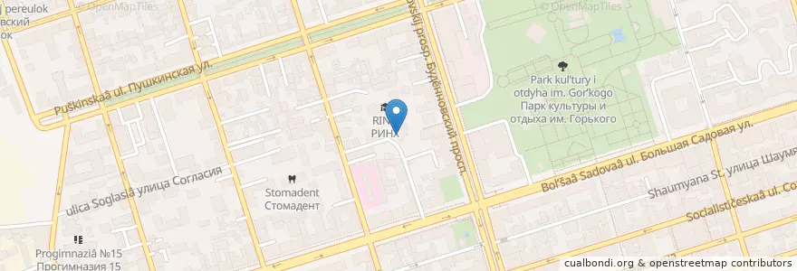 Mapa de ubicacion de Отделение связи №344082 en Rusia, Южный Федеральный Округ, Óblast De Rostov, Городской Округ Ростов-На-Дону.