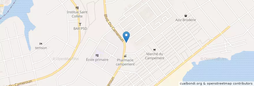 Mapa de ubicacion de Station Service IDC en Côte D'Ivoire, Abidjan, Koumassi.