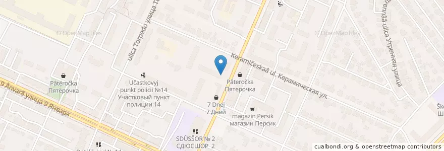 Mapa de ubicacion de №29 Клиническая en Russia, Distretto Federale Centrale, Oblast' Di Voronež, Городской Округ Воронеж.