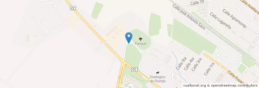 Mapa de ubicacion de Plaza Ñico Lopez en キューバ, Camagüey, Florida, Ciudad De Florida.