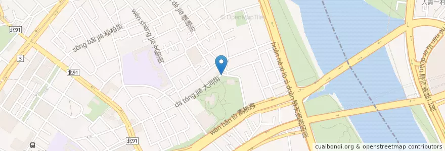 Mapa de ubicacion de 音樂公園 en Tayvan, 新北市, 板橋區.