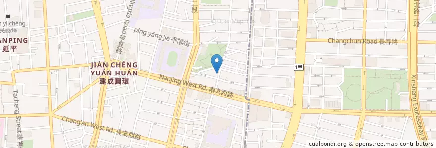 Mapa de ubicacion de 自助餐 en Taiwán, Nuevo Taipéi, Taipéi, 大同區.