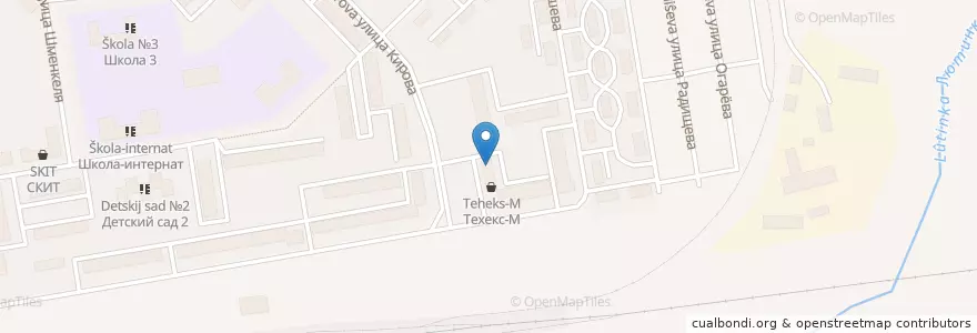 Mapa de ubicacion de Мелодия en Rusia, Distrito Federal Central, Óblast De Tver, Нелидовский Городской Округ.