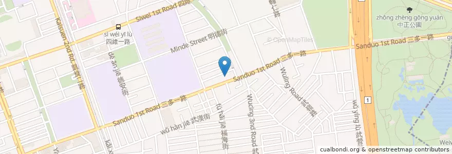 Mapa de ubicacion de 第一救災救護大隊 en 臺灣, 高雄市, 苓雅區.