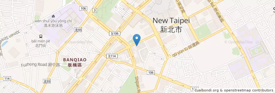 Mapa de ubicacion de BELLA CAFE en تايوان, تايبيه الجديدة, 板橋區.