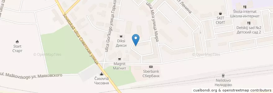 Mapa de ubicacion de Каштанка en Rusia, Центральный Федеральный Округ, Тверская Область, Нелидовский Городской Округ.