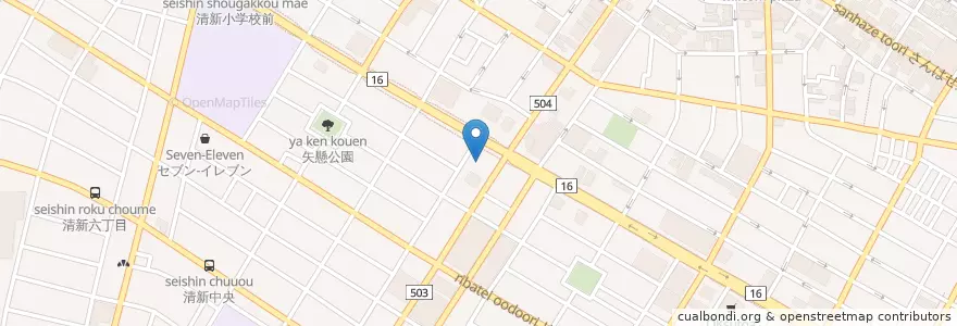 Mapa de ubicacion de エネオス en 日本, 神奈川県, 相模原市, 中央区.