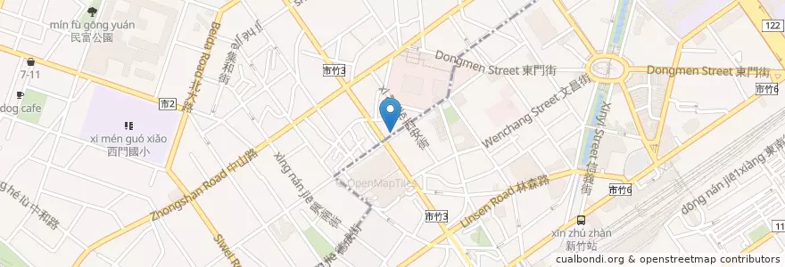 Mapa de ubicacion de 慧光素食 en Taiwan, 臺灣省, Hsinchu.