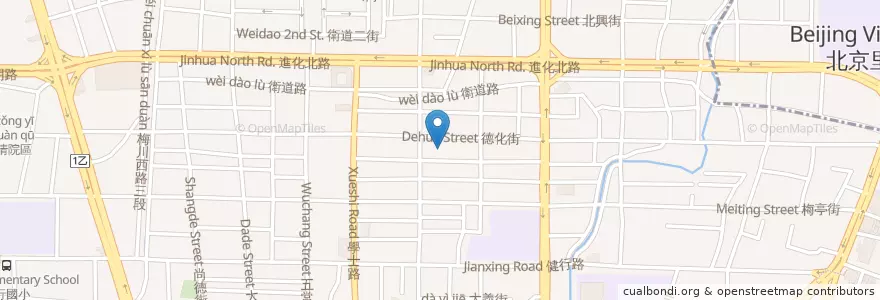 Mapa de ubicacion de 艾可先生 en Taiwan, 臺中市, 北區.