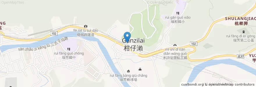 Mapa de ubicacion de 武英殿 en 臺灣, 新北市, 瑞芳區.