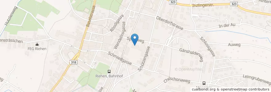 Mapa de ubicacion de geistlich Diakonisches Zentrum en سويسرا, Riehen, مدينة بازل, Riehen.