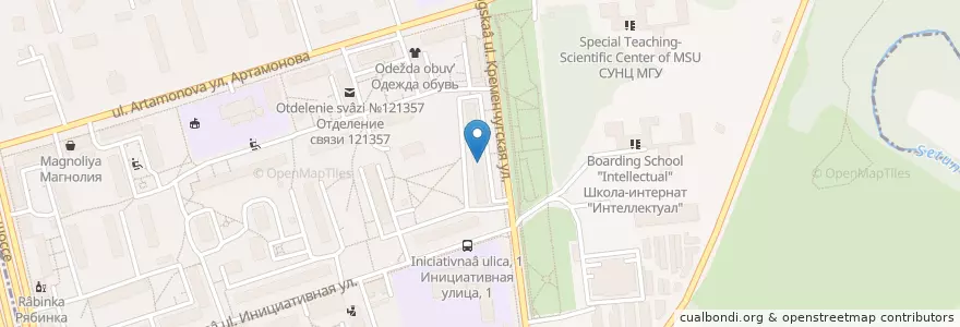 Mapa de ubicacion de Галерея XXI века en Rusia, Distrito Federal Central, Москва, Западный Административный Округ, Район Фили-Давыдково.