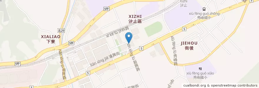 Mapa de ubicacion de 汐止分局交通分隊 en Tayvan, 新北市, 汐止區.