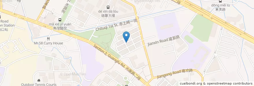 Mapa de ubicacion de 清華診所 en Taiwan, 臺灣省, Hsinchu, 東區.