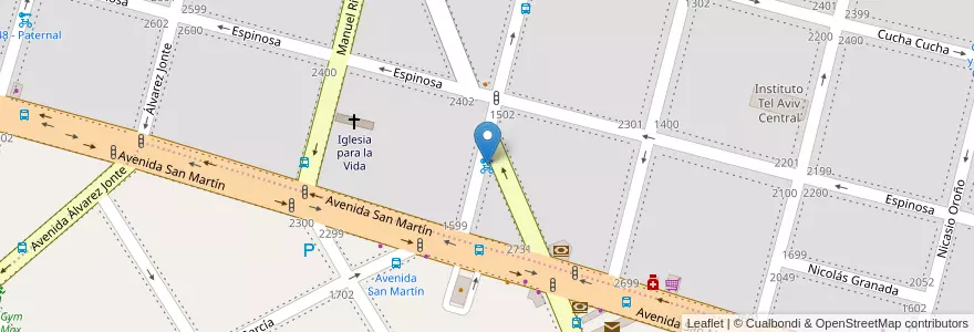 Mapa de ubicacion de 278 - Donato Alvarez en Аргентина, Буэнос-Айрес, Буэнос-Айрес.