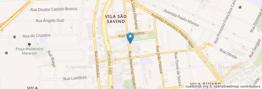 Mapa de ubicacion de Itaú en Brasil, Região Sudeste, São Paulo, Região Geográfica Intermediária De São Paulo, Região Metropolitana De São Paulo, Região Imediata De São Paulo, São Bernardo Do Campo.
