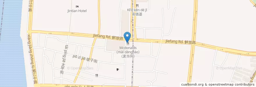 Mapa de ubicacion de McDonald's en Chine, Hunan, 长沙市 / Changsha, 天心区.