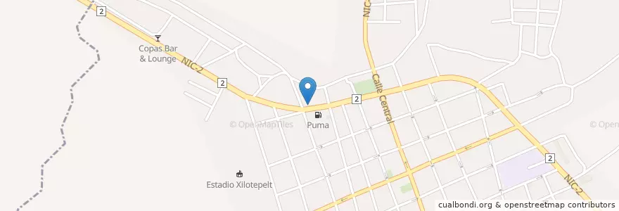 Mapa de ubicacion de Tiptop en ニカラグア, カラソ県, Jinotepe (Municipio).