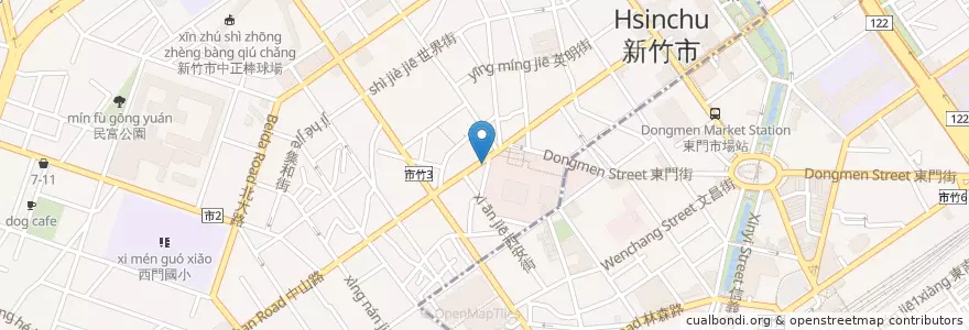 Mapa de ubicacion de 阿富滷肉飯 en Taiwan, Taiwan Province, Hsinchu.