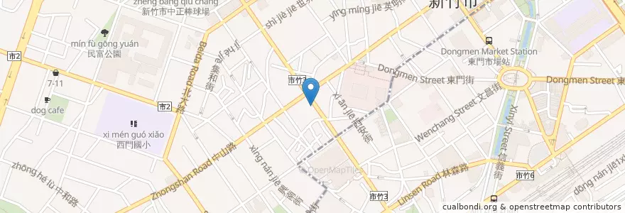 Mapa de ubicacion de 湧記燒蠟 en Taiwan, 臺灣省, Hsinchu, 北區.