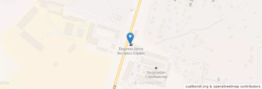 Mapa de ubicacion de Экспресс-Сервис en ロシア, 中央連邦管区, モスクワ州, Городской Округ Чехов.