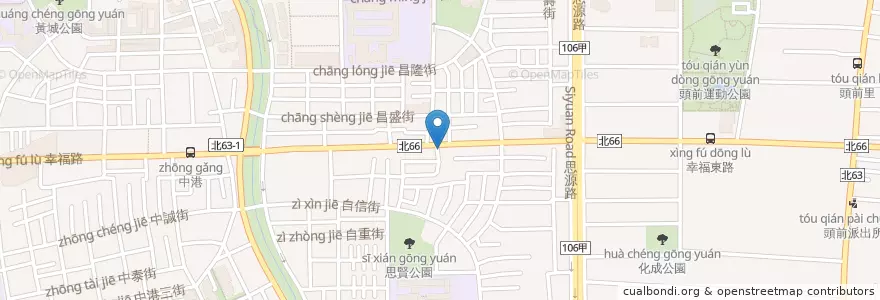 Mapa de ubicacion de 康德牙醫 en تایوان, 新北市, 新莊區.