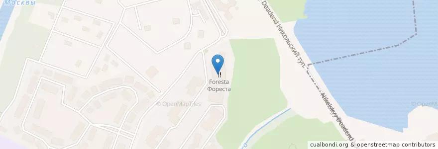 Mapa de ubicacion de Фореста en Russia, Central Federal District, Moscow, North-Western Administrative Okrug, Pokrovskoye-Streshnevo District.