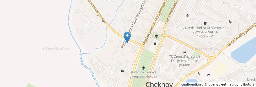 Mapa de ubicacion de Оранжерея en روسيا, Центральный Федеральный Округ, محافظة موسكو, Городской Округ Чехов.
