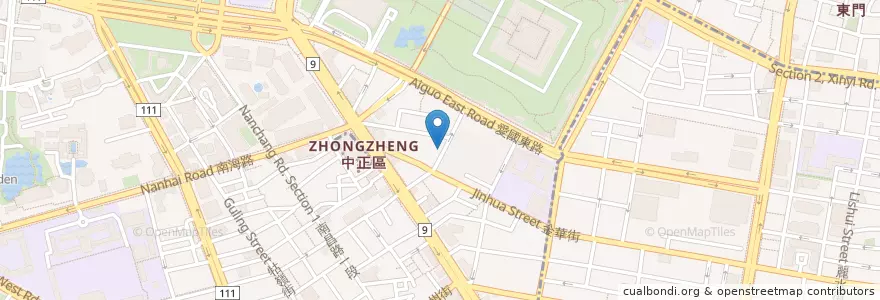 Mapa de ubicacion de Zhongzheng en Taiwan, Neu-Taipeh, Taipeh, Zhongzheng.