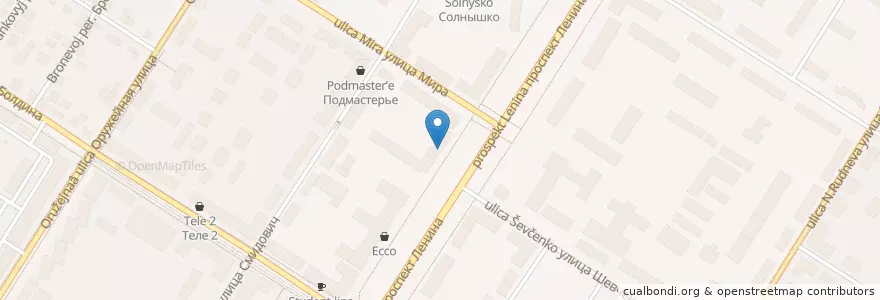 Mapa de ubicacion de Та самая! Аптека en Rusia, Distrito Federal Central, Óblast De Tula, Городской Округ Тула.