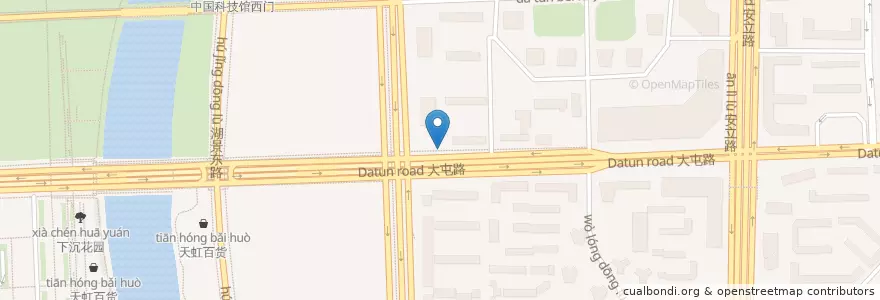 Mapa de ubicacion de 华夏银行 en 중국, 베이징시, 허베이성, 朝阳区 / Chaoyang.