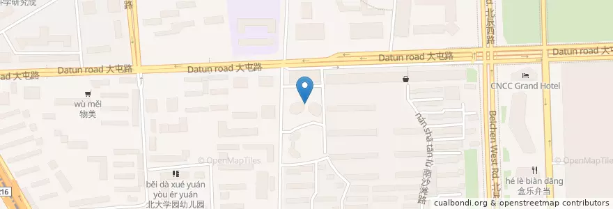 Mapa de ubicacion de 招商银行 en 중국, 베이징시, 허베이성, 朝阳区 / Chaoyang.