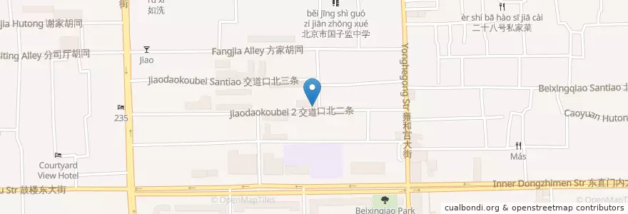 Mapa de ubicacion de 奶粉咖啡店 en Chine, Pékin, Hebei, 东城区.