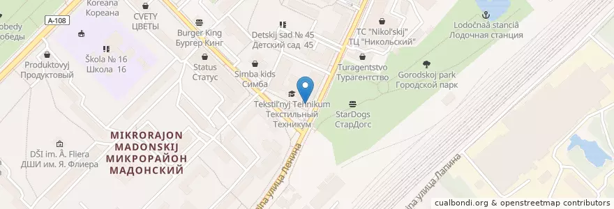 Mapa de ubicacion de Ваше здоровье en Rusland, Centraal Federaal District, Oblast Moskou, Орехово-Зуевский Городской Округ.