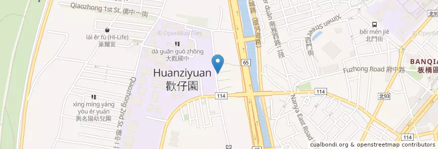 Mapa de ubicacion de 庭天宮 en Тайвань, Новый Тайбэй, 板橋區.