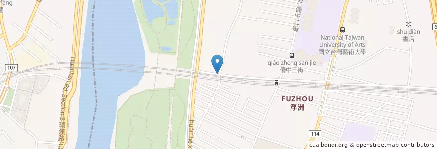 Mapa de ubicacion de 聖賢宮 en Taiwán, Nuevo Taipéi, 板橋區.