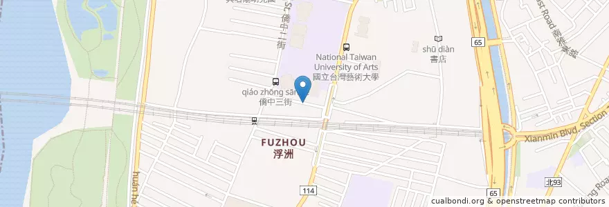 Mapa de ubicacion de 神愛世人教會 en Taiwan, 新北市, 板橋區.