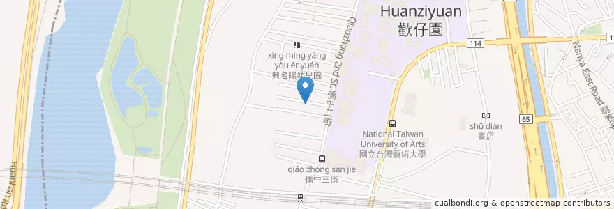 Mapa de ubicacion de 福興堂 en تايوان, تايبيه الجديدة, 板橋區.