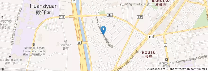 Mapa de ubicacion de 逸馨園 en 臺灣, 新北市, 板橋區.