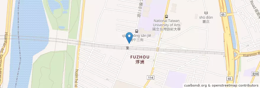 Mapa de ubicacion de 大觀停車場 en Тайвань, Новый Тайбэй, 板橋區.