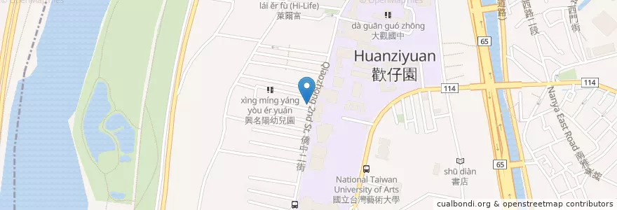 Mapa de ubicacion de 福德祠 en Taiwan, New Taipei, Banqiao District.