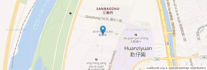 Mapa de ubicacion de 天德宮 en Taiwan, 新北市, 板橋區.