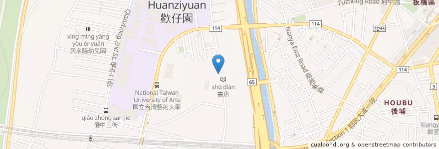 Mapa de ubicacion de Soul food en Taiwan, New Taipei, Banqiao District.