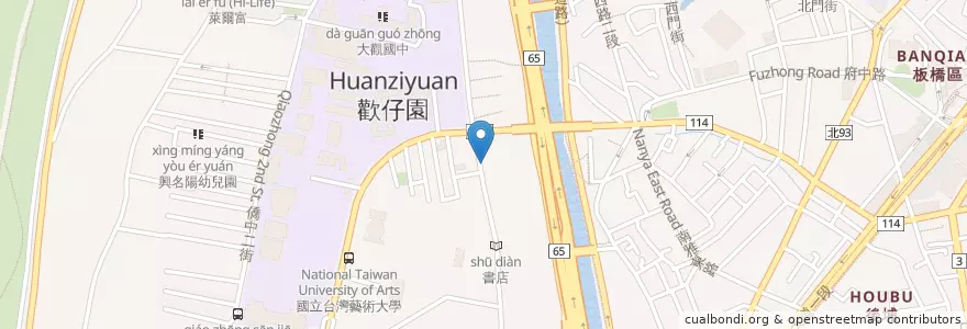 Mapa de ubicacion de 溫馨小舖 en 台湾, 新北市, 板橋区.
